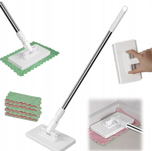 360° non-contact mop with rotating head + 3 cloths