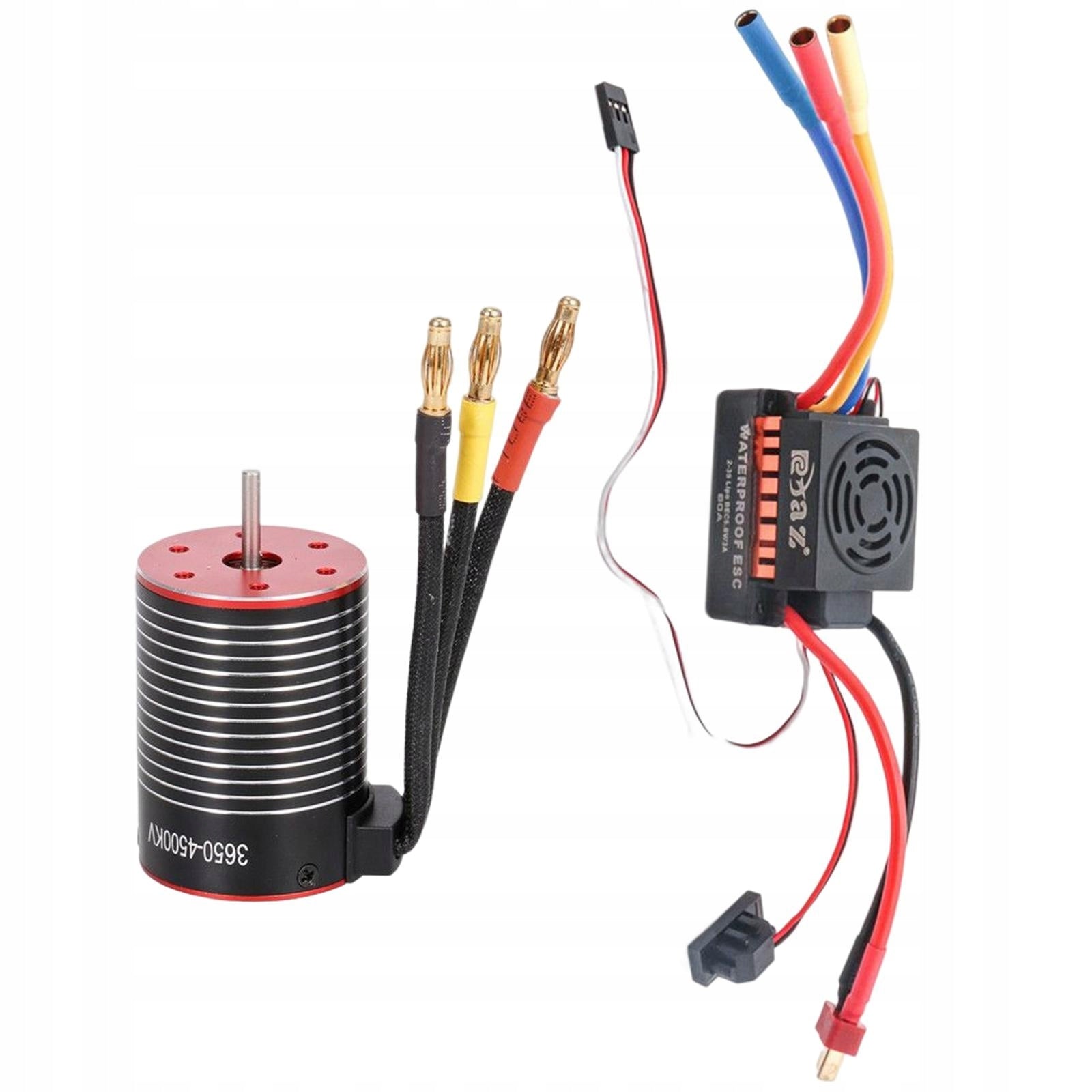 3650 Brushless Motor with 60A ESC 4 Poles 4500KV Brand no brand