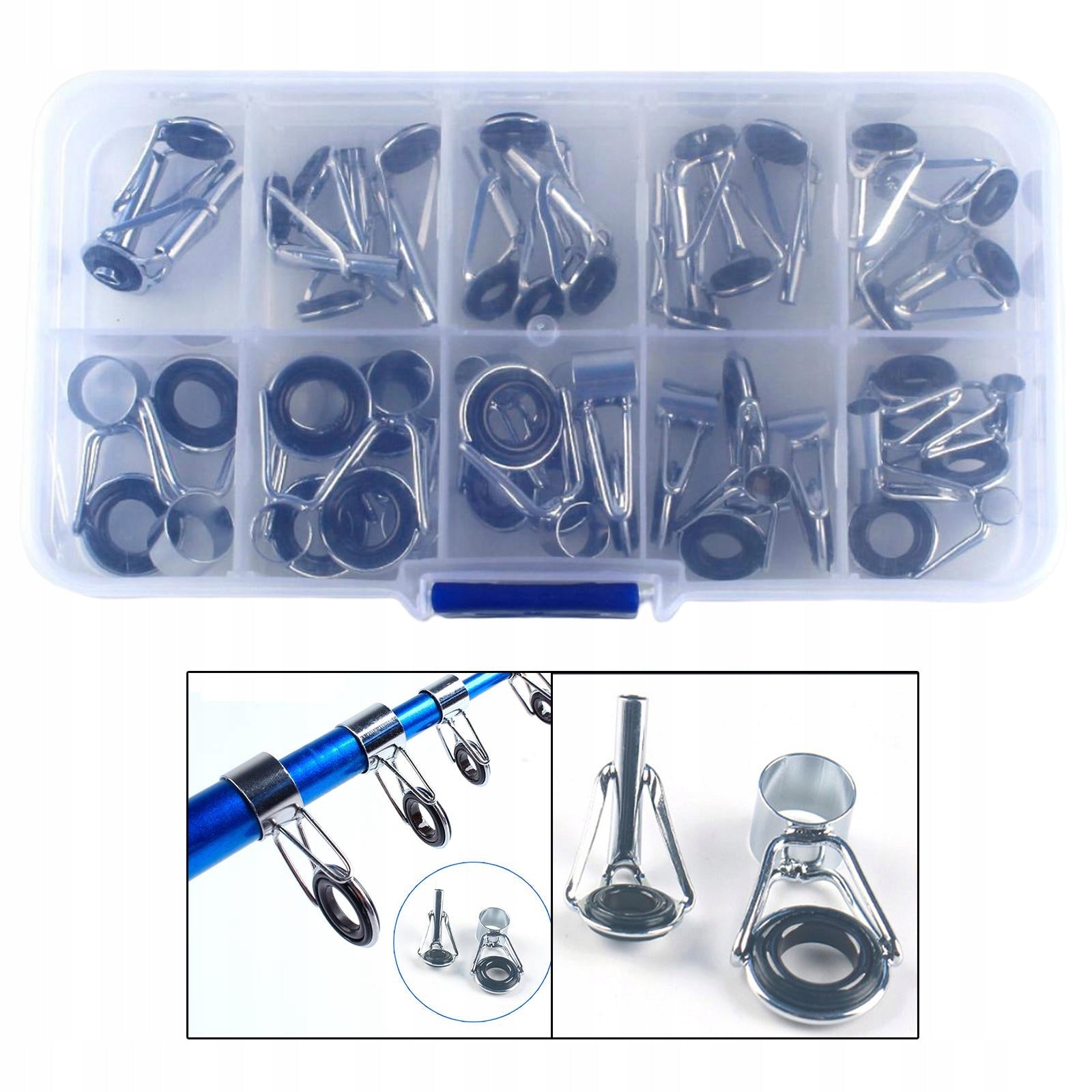 36Pcs Fishing Rod Guides Ring Set Ceramics Line Manufacturer code Qohawal-66037405
