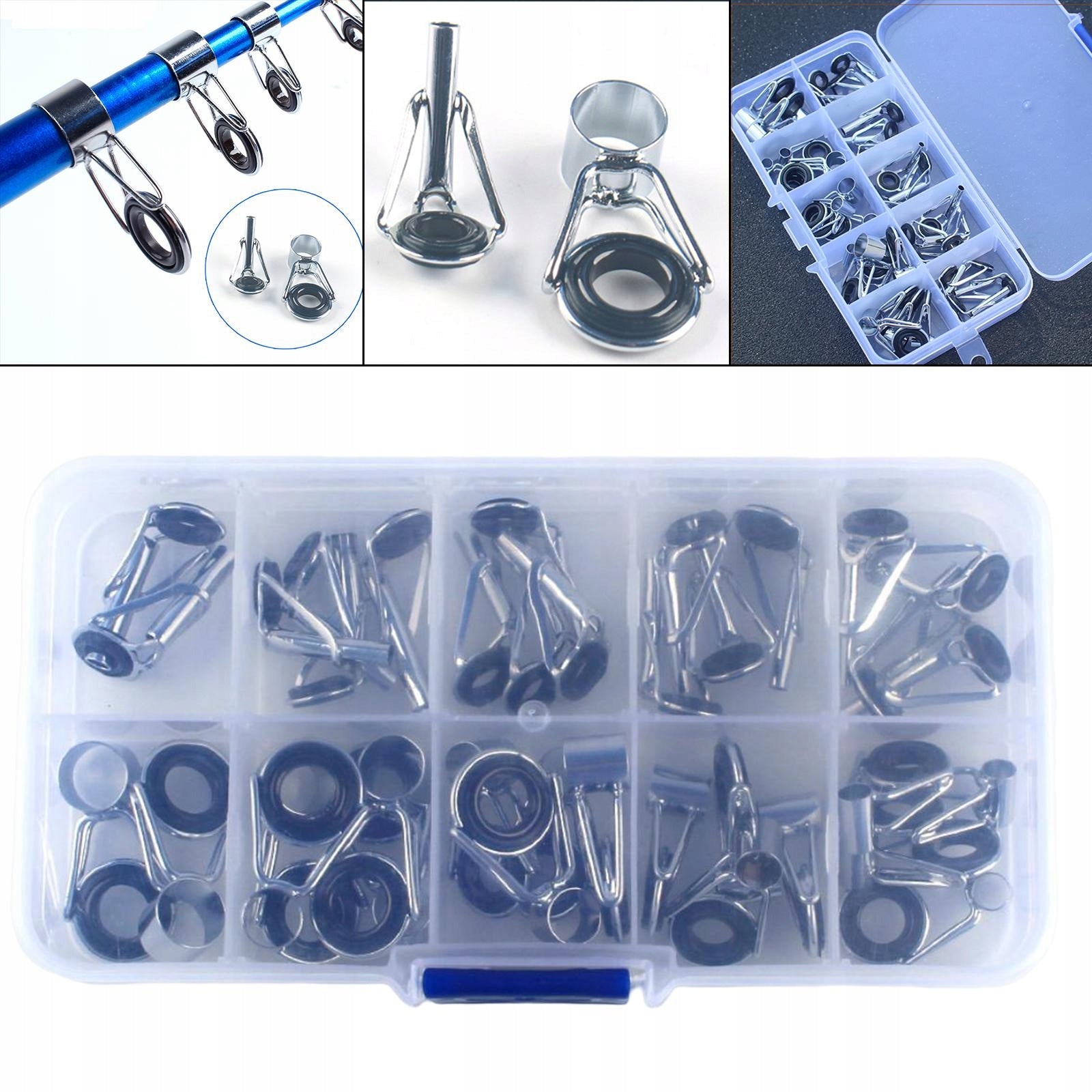 36x Rod tip Grommet with ring-shaped eye various Model Fishing Rod Tips