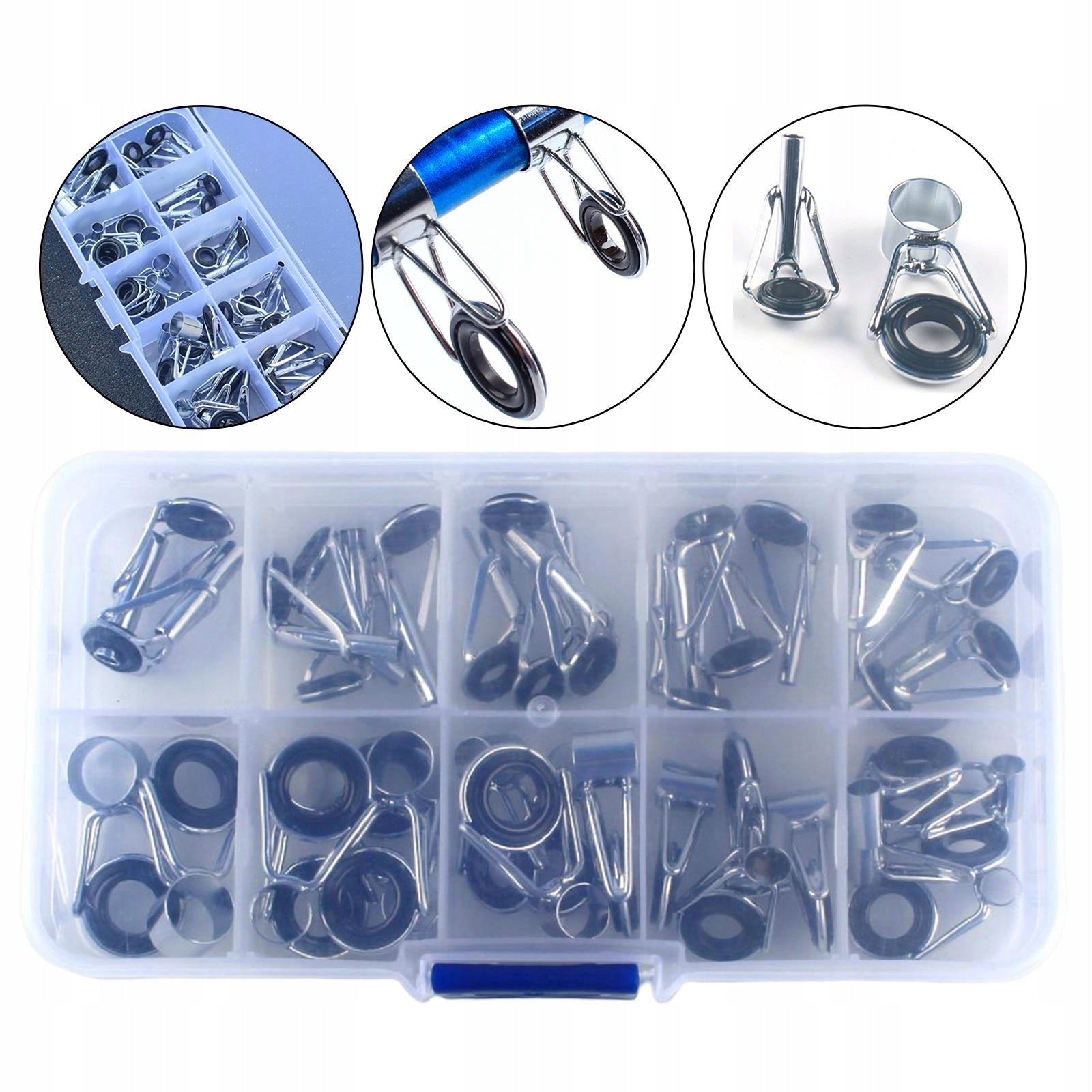36x Rod tip Grommet with ring-shaped eye various