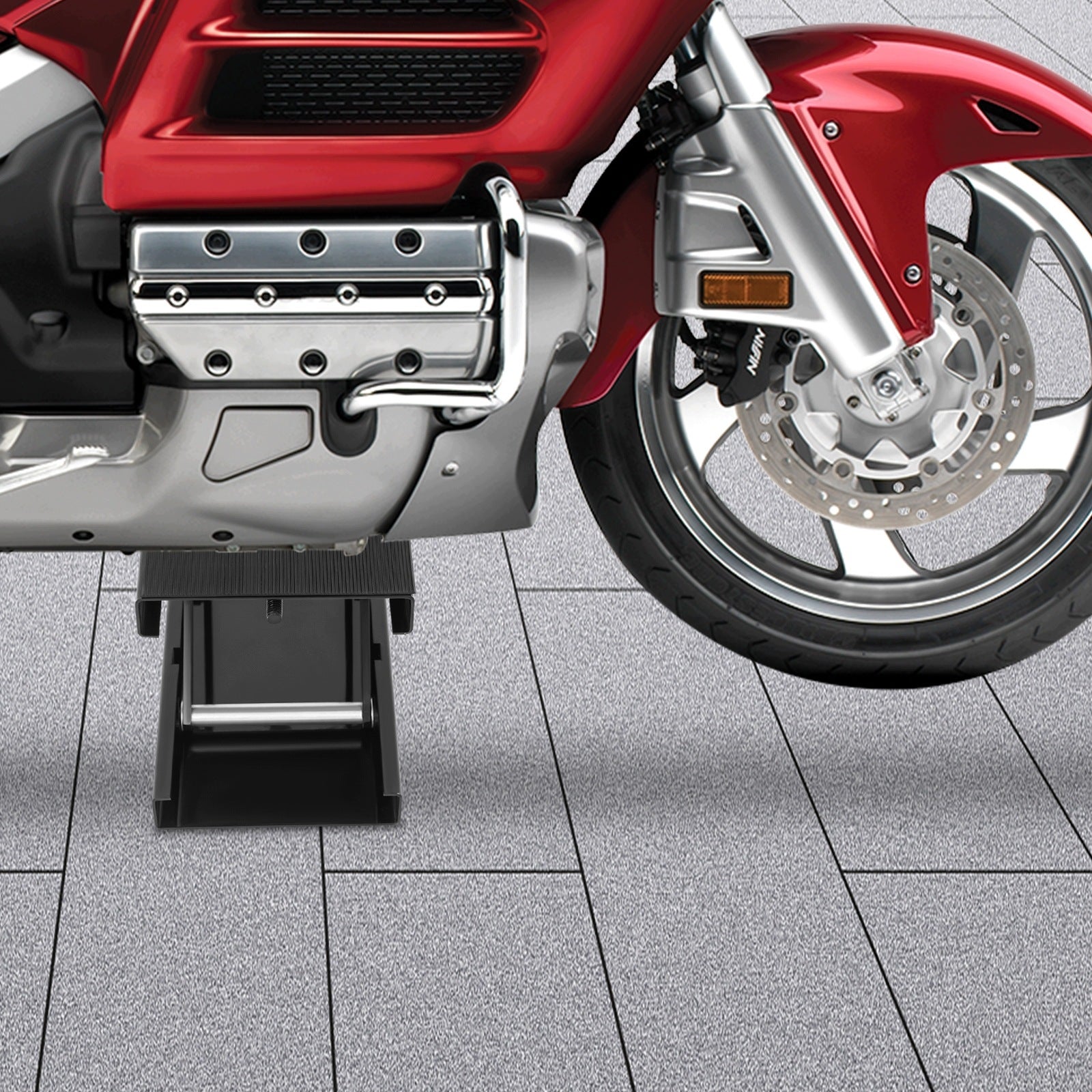 37*23CM Hydraulic Motorcycle Jack 500kg Loading Adjustable Height 9.3-35CM Manufacturer code QCJLIG-000300