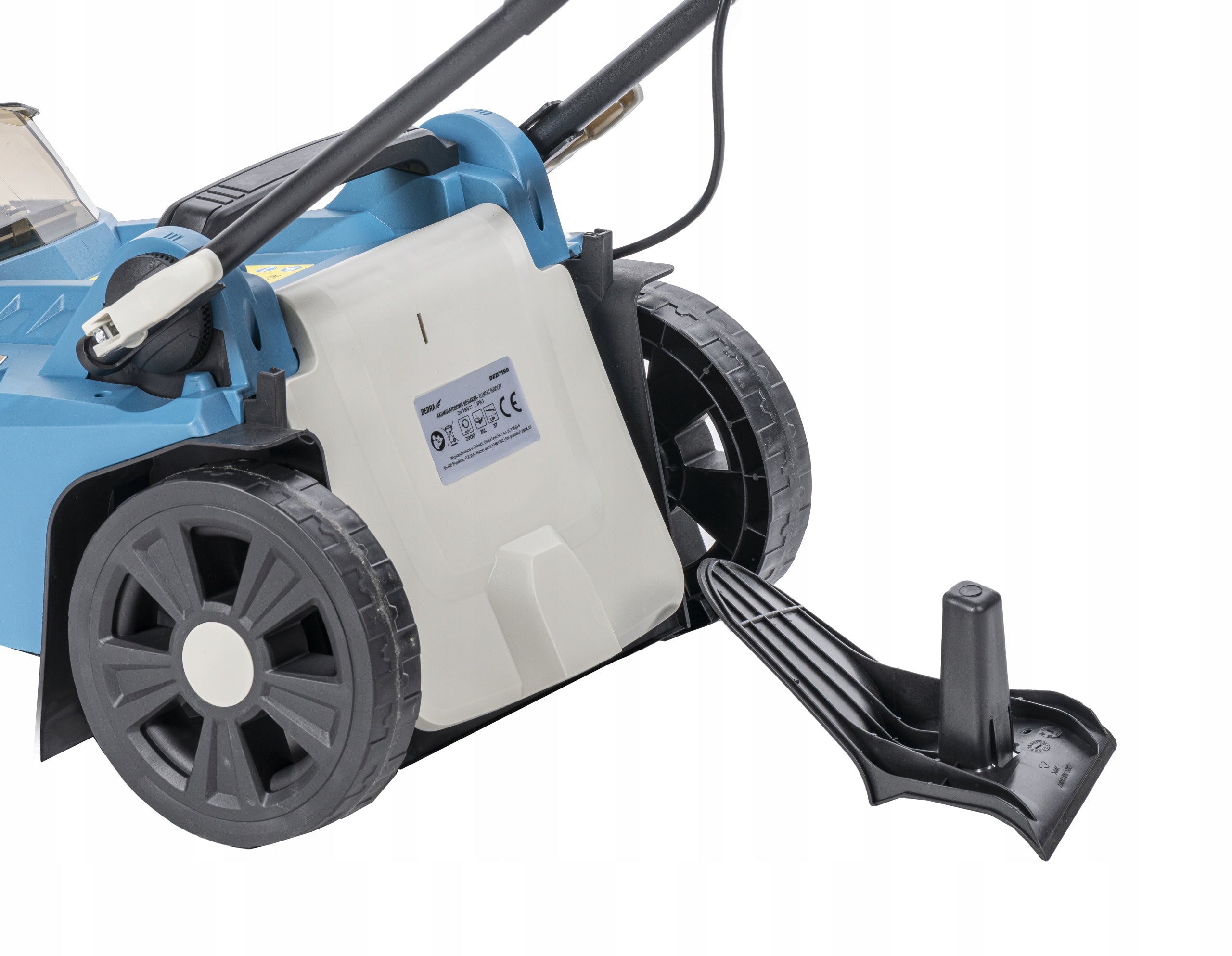 37 cm Cordless Lawn Mower Induction Basket 35L DEDRA SAS+ALL 18V Series System jednej baterii DEDRA SAS+ALL