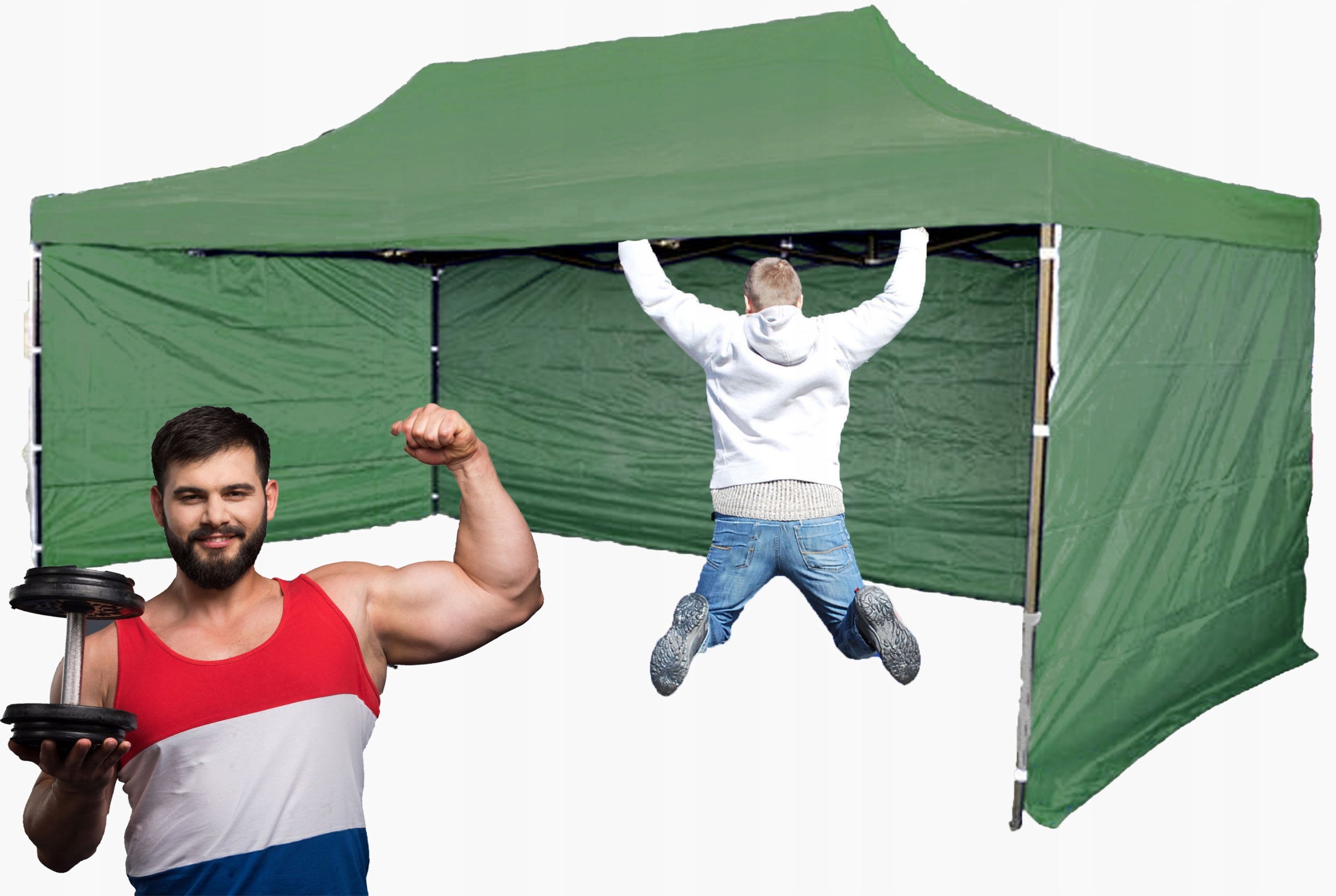 38 KG 3x4,5 PREMIUM POWER GARDEN TENT COMMERCIAL PAVILION EXPRESS FOLDING