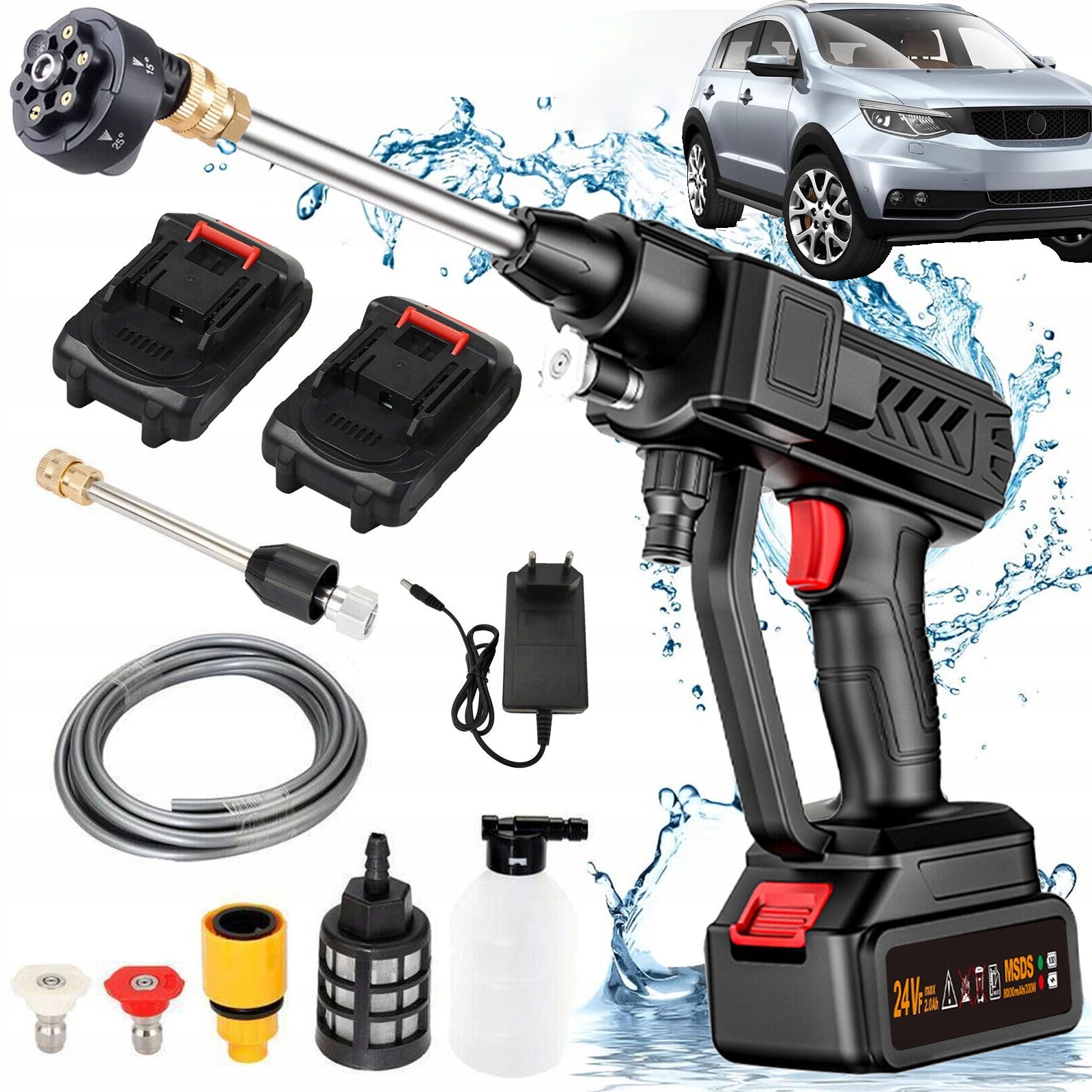 38BAR CORDLESS LI-ION SELF-PRIMING PRESSURE WASHER FOR WINDOW CLEANING