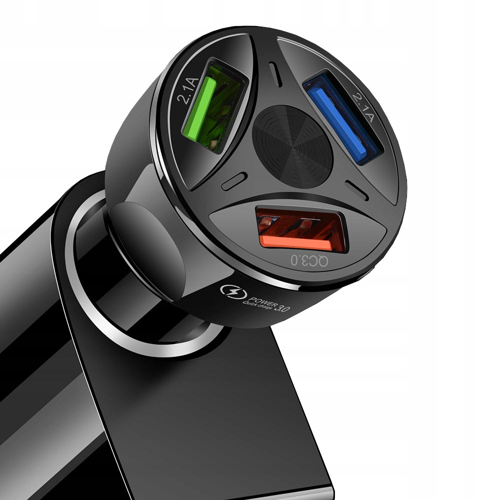 3A CAR CHARGER USB QUICK CHARGE 3.0 LED Manufacturer Interlook