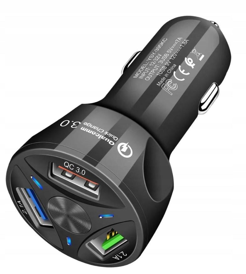 3A CAR CHARGER USB QUICK CHARGE 3.0 LED Output current 3100 mA