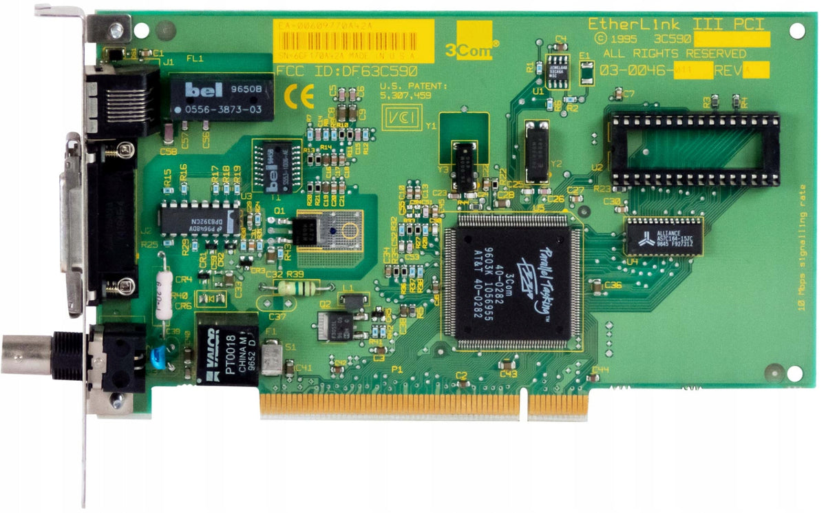 3COM ETHERLINK III DF63C590 NETWORK CARD 03-0046-011 PCI