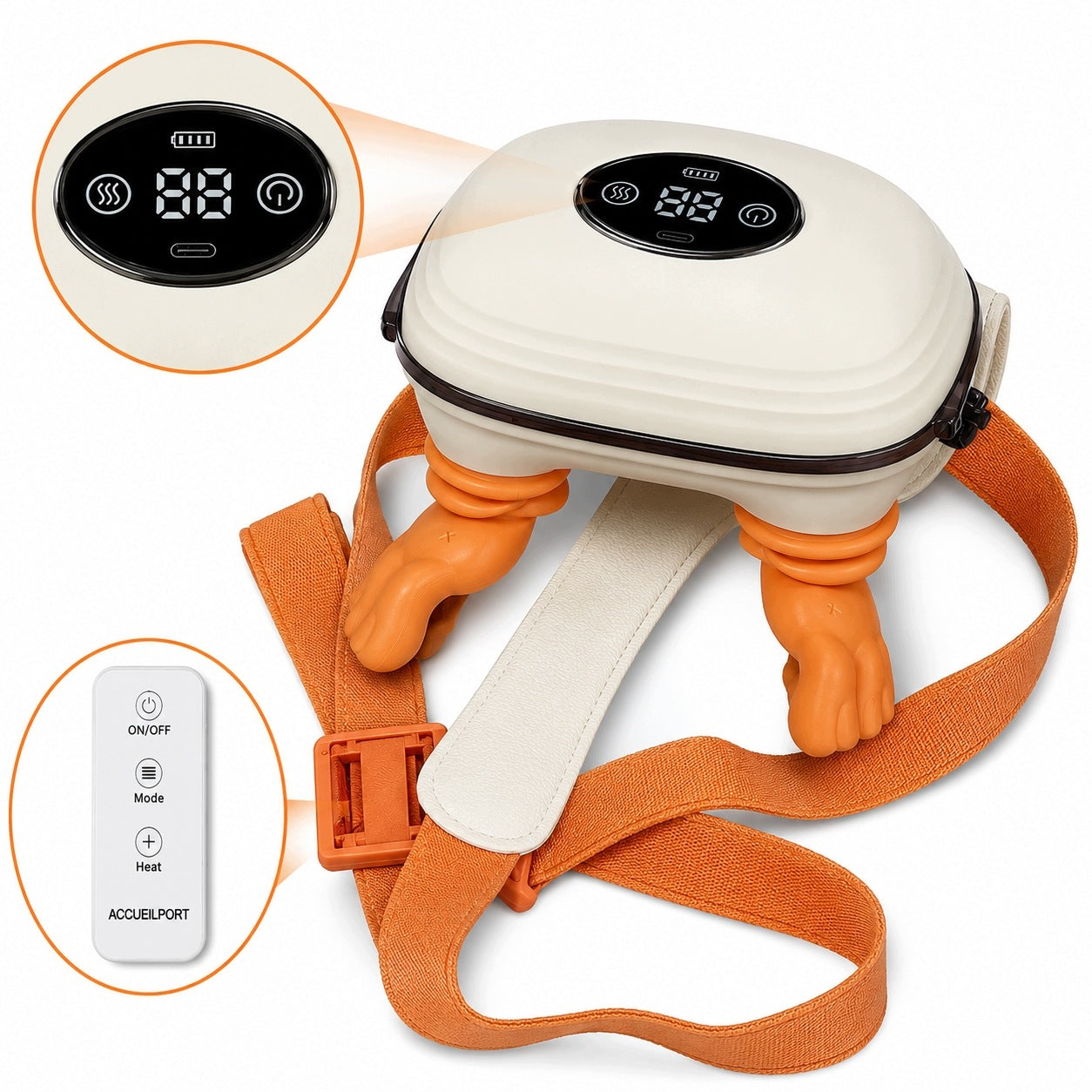 3D CALF NECK MASSAGER WITH HEATING AND REMOTE CONTROL Medical device no