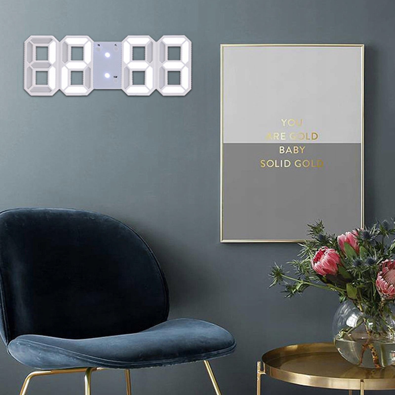 3D Digital ,Wall LED Time Clock,Led Electronic Clock,Modern Night Light Medical device no