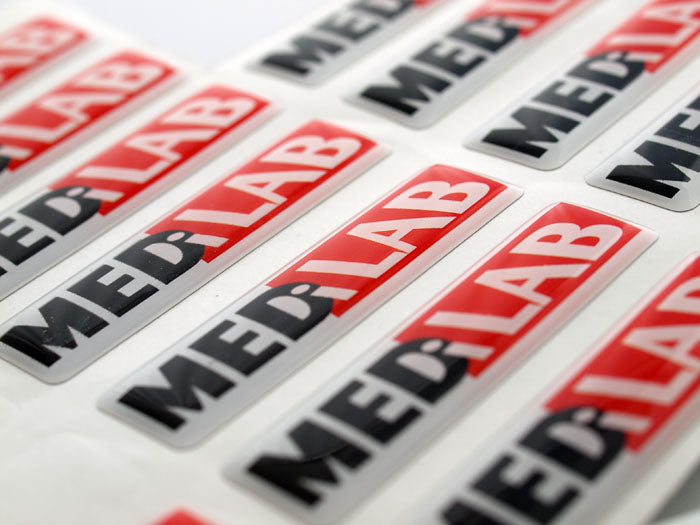 3D Foil STICKERS CONVEX REsin LOGO PREMIUM PRINT 100 PIECES Manufacturer code Drukarnia Internetowa X14
