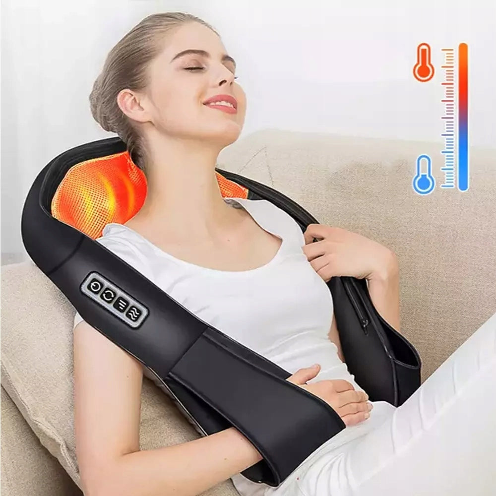 3D KNEADING MASSAGER 8 ROTATING HEADS ERGONOMIC SHAPE U Medical device type accessories for a medical device or a product without an intended medical purpose