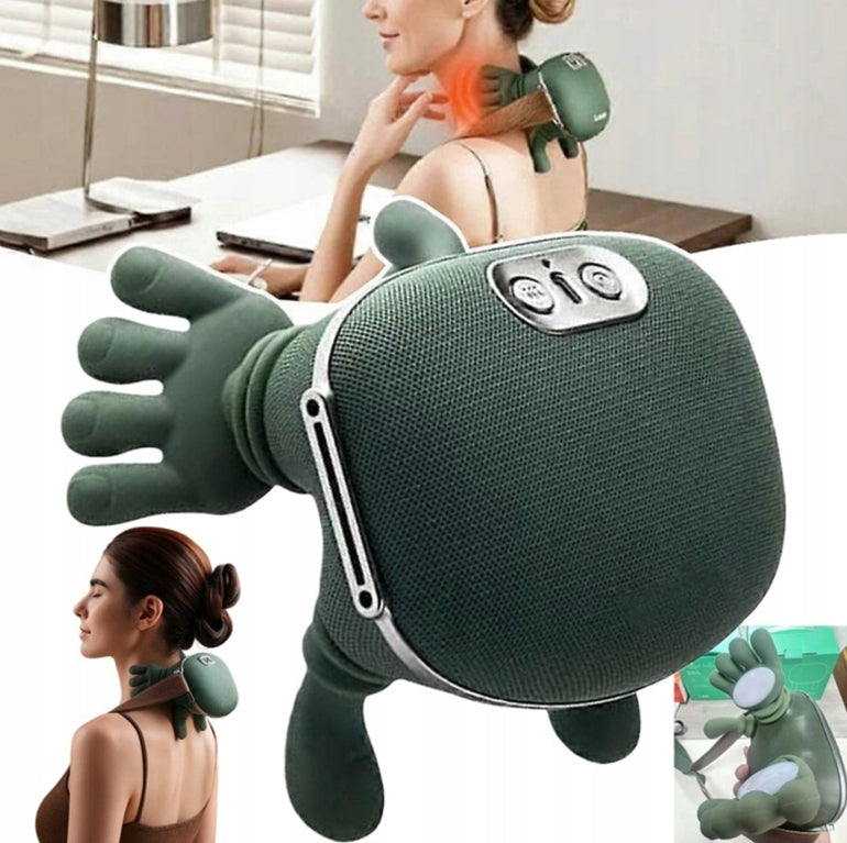 3D Neck Shoulder Calf Massager with Heated Bionic Paw Packaging status original