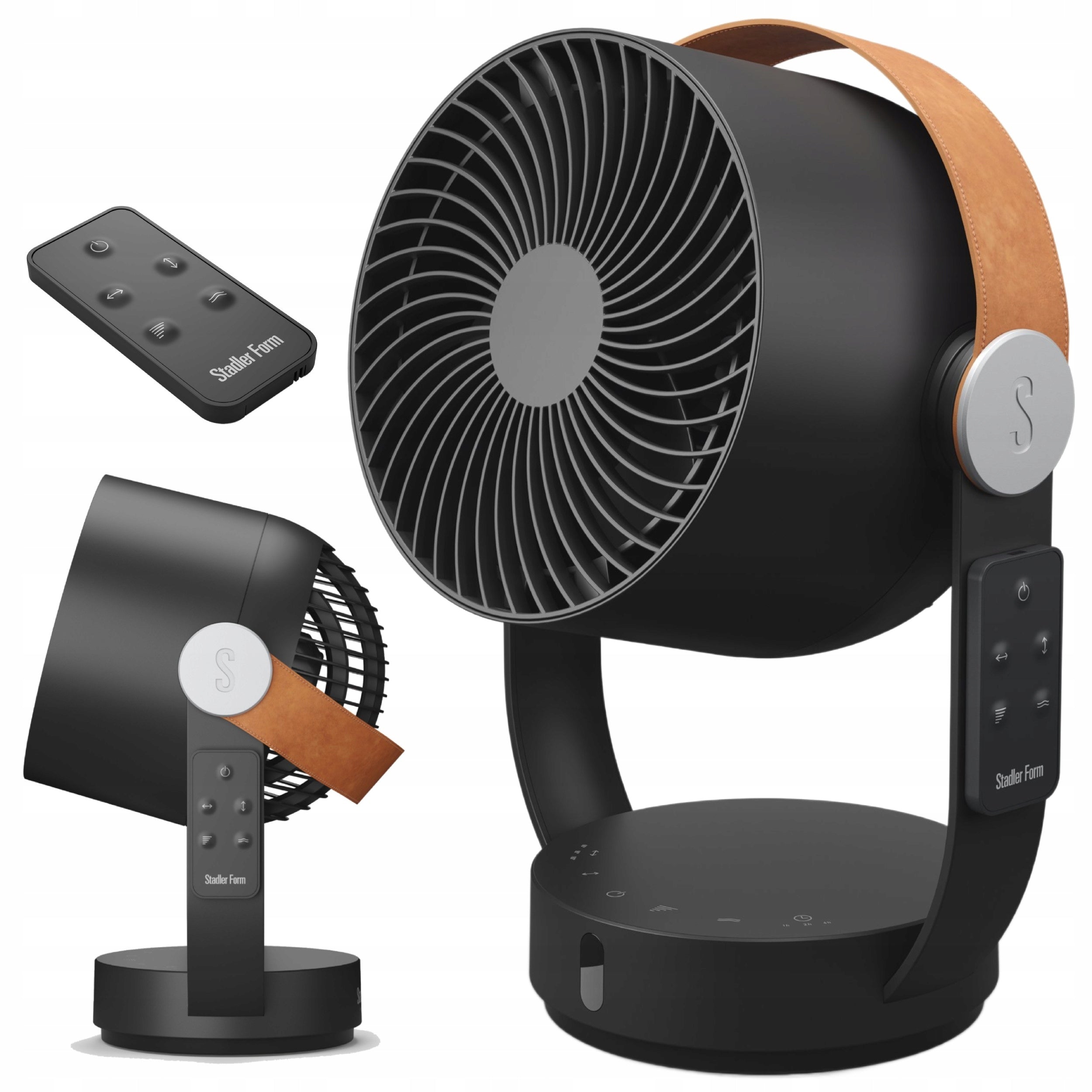 3D Oscillating Desk Fan Efficient Quiet Stadler Form Leo + PILOT