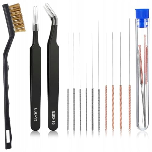 3D PRINTER CLEANING KIT 13PCS NEEDLE NOZZLE TWEEZERS steel Brand no brand