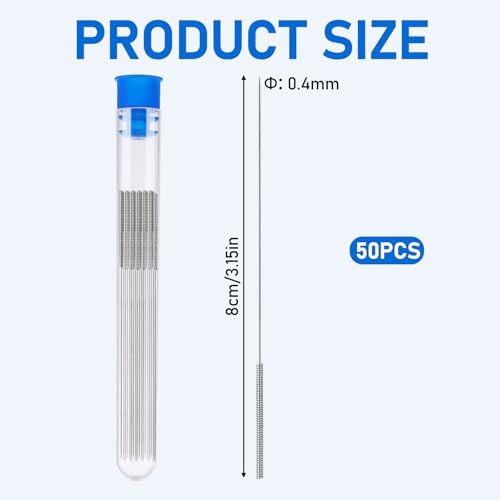 3D PRINTER NOZZLE CLEANING NEEDLES 0 4MM SET OF 50 PIECES STEEL Manufacturer code SWC5908151159040