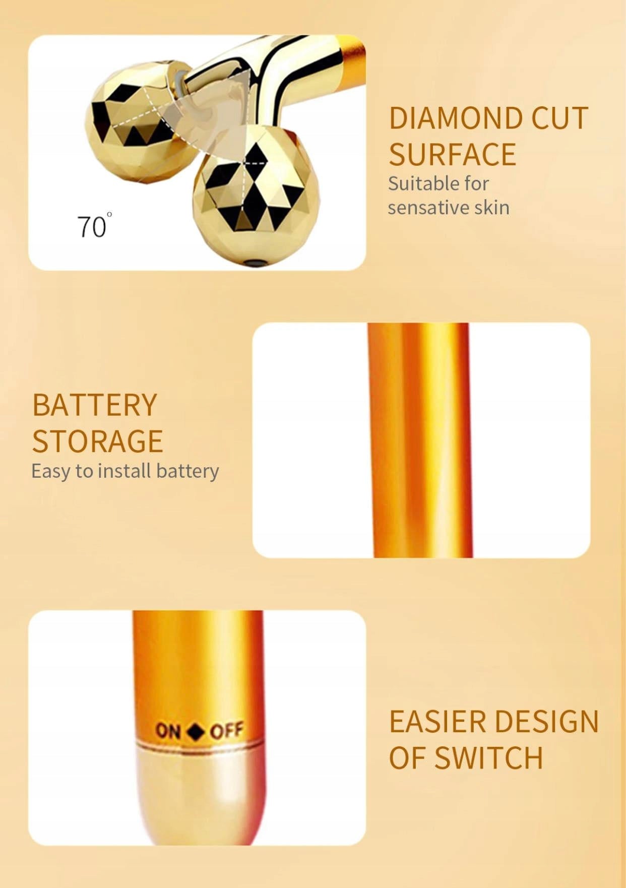 3D Roller Massager for Body Face FOR GIFT Brand Soulima