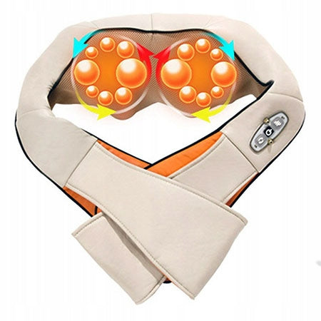 3D SHIATSU MASSAGE PILLOW FOR BACK NECK LEG WITH HEATING FUNCTION Color brown