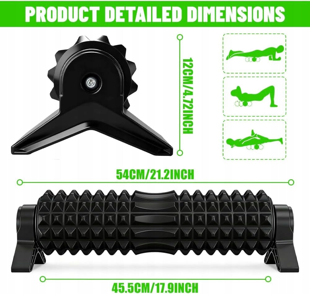 3D TEXTURE FASCIA MASSAGE ROLLER WITH 45CM STAND FOR WHOLE BODY