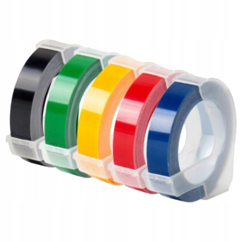 3D Tape For Dymo Omega S0717930 9mm Extruder Different Colors SET OF 5 PCS