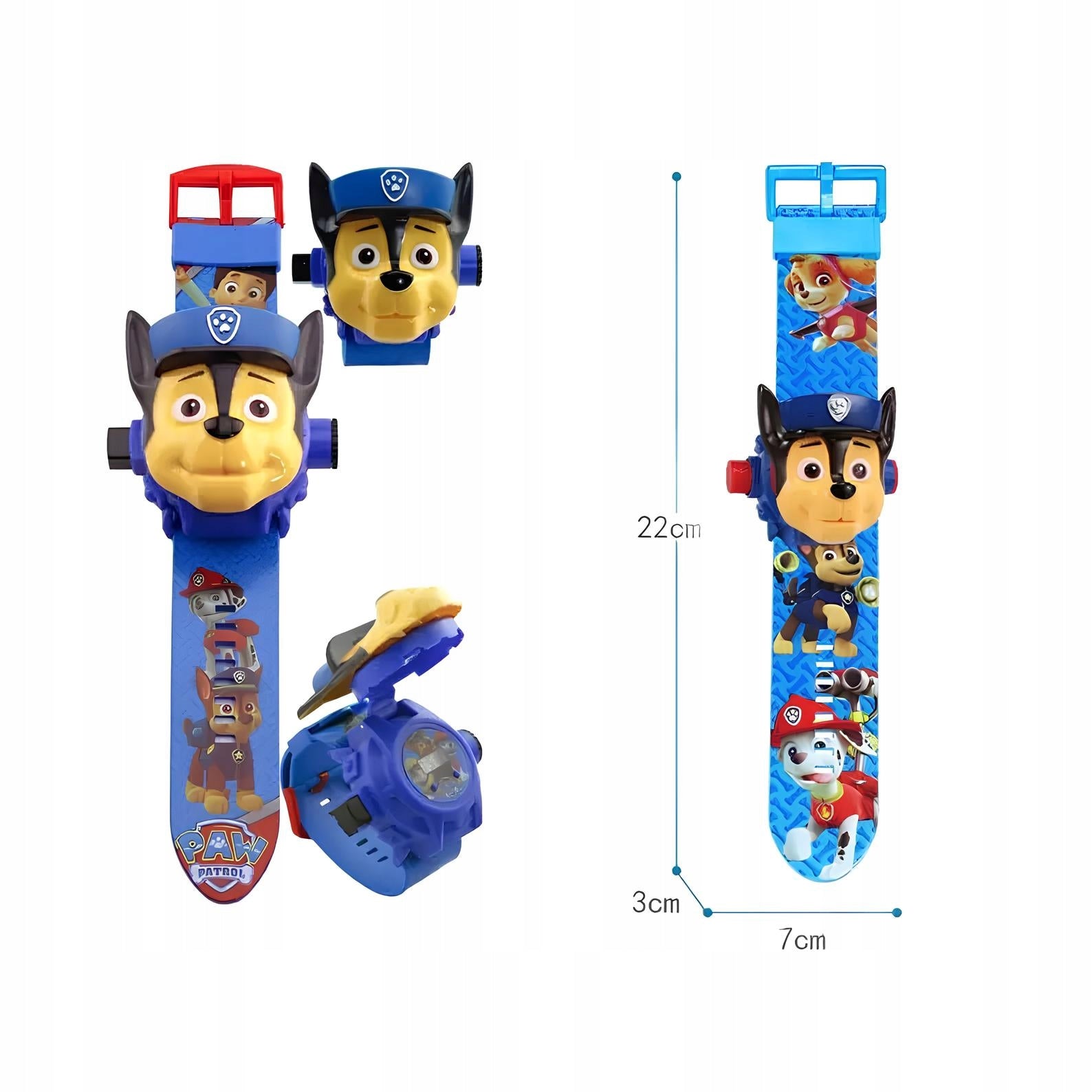 3D Watch with Paw Patrol Chase Projector Children's Watch Brand no brand