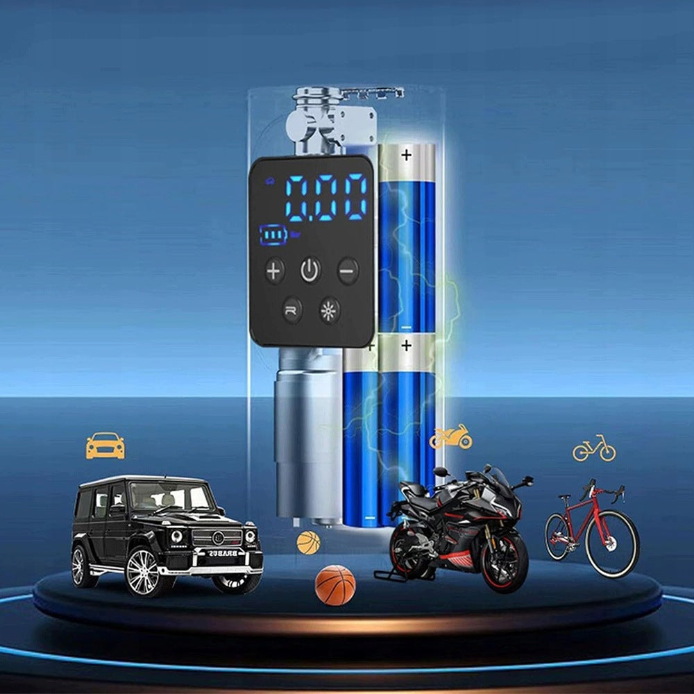 3IN1 CAR COMPRESSOR ELECTRIC PUMP WITH DIGITAL DISPLAY Dominant material synthetic material
