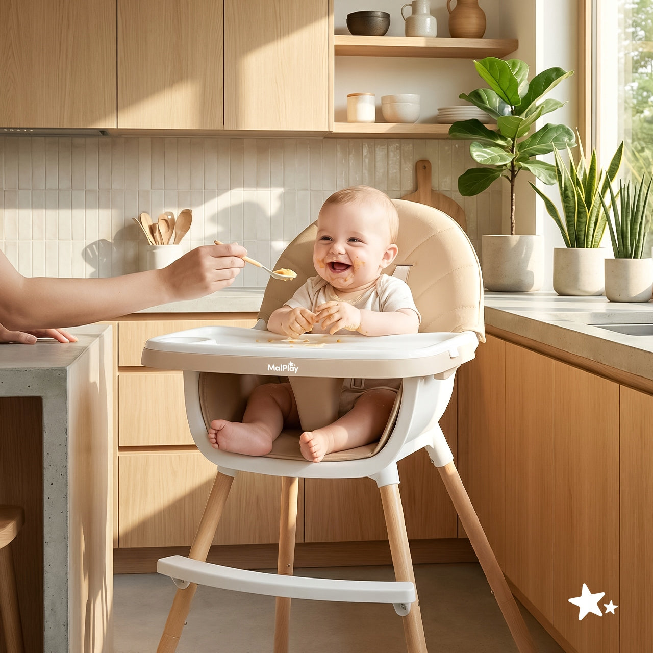 3IN1 FOLDING BABY HIGHCHAIR SEAT ADJUSTABLE TRAY STRAPS Manufacturer code 113725