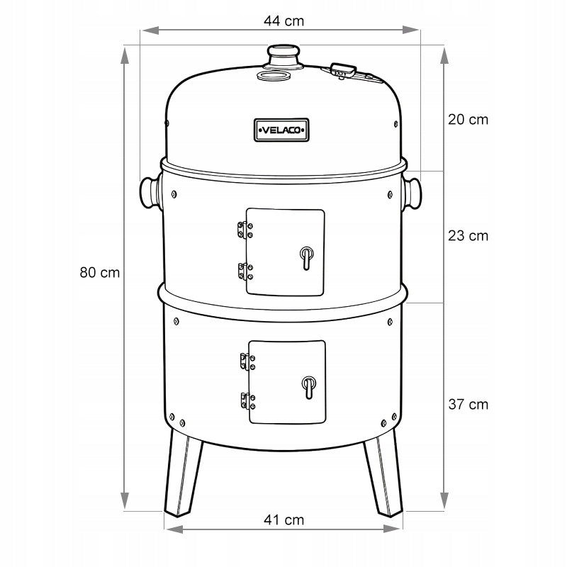 3IN1 GARDEN CHARCOAL GRILL FIRE PIT WITH THERMOMETER COVER Type portable