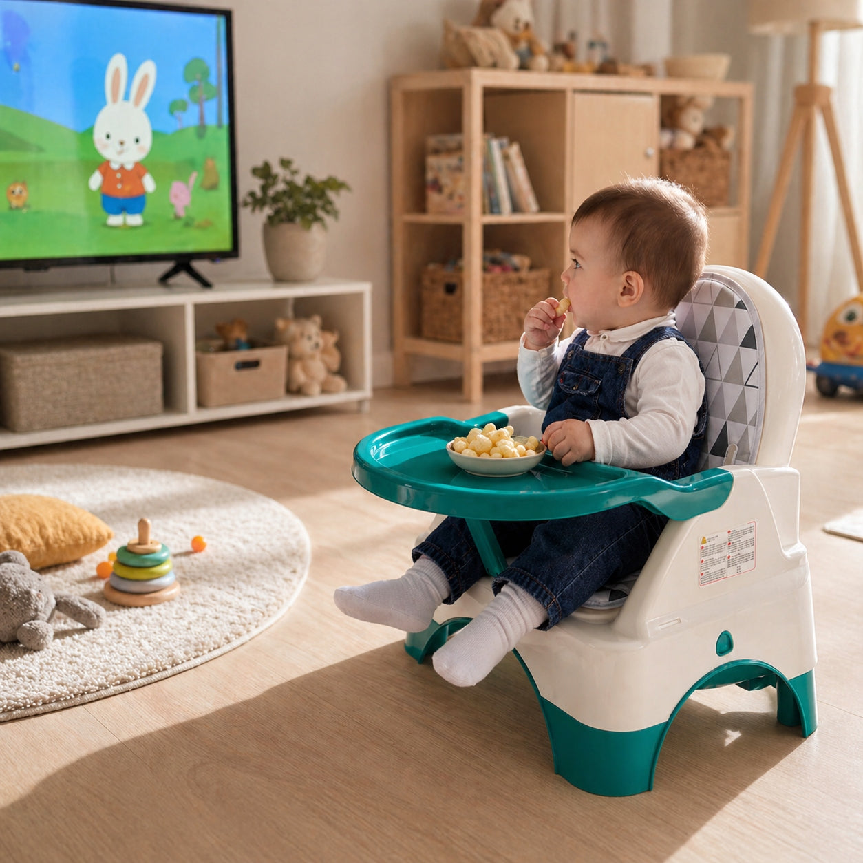 3IN1 HIGHCHAIR ELEVATING SEAT FOLDING ADJUSTABLE Manufacturer code KRZESEŁKO DO KARMIENIA 3W1
