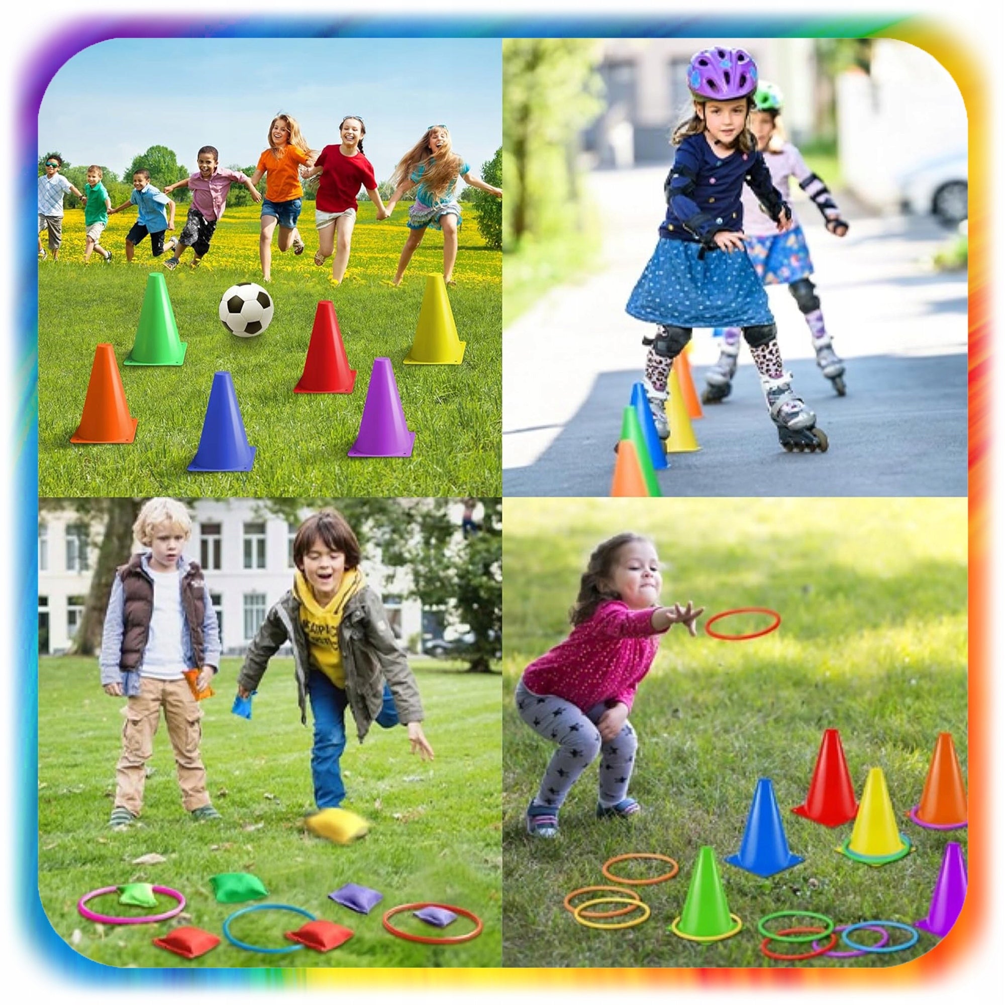 3IN1 MOVEMENT ARCADE GAME CONES BAGS HOOPS RINGO FUN CHILDREN Character/Title none