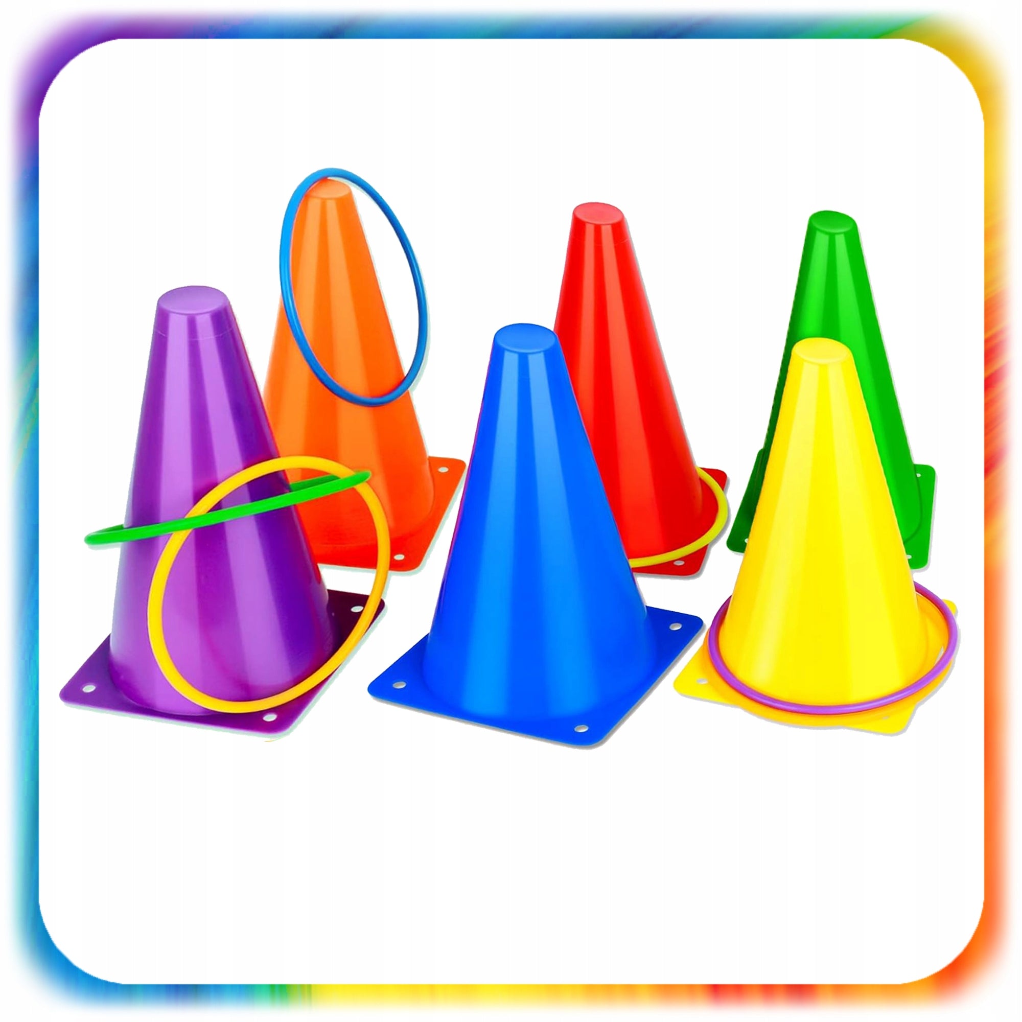 3IN1 MOVEMENT ARCADE GAME CONES BAGS HOOPS RINGO FUN CHILDREN Manufacturer code 0073550