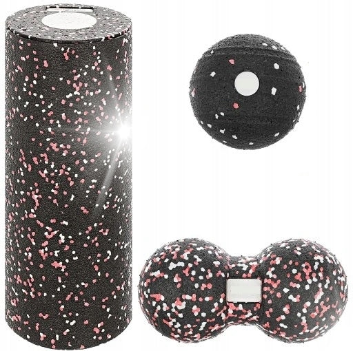 3IN1 ROLLER MASSAGE EPP SET + BALL + DUOBALL CROSSFIT MASSAGER