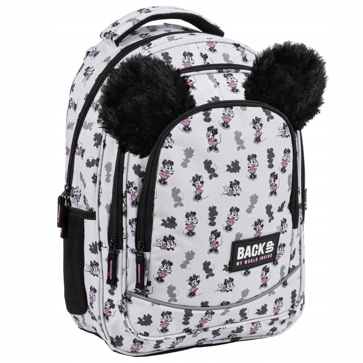 3IN1 SCHOOL BACKPACK MOUSE MINNIE WITH PLUSH EARS SET FOR GIRL Packaging status original