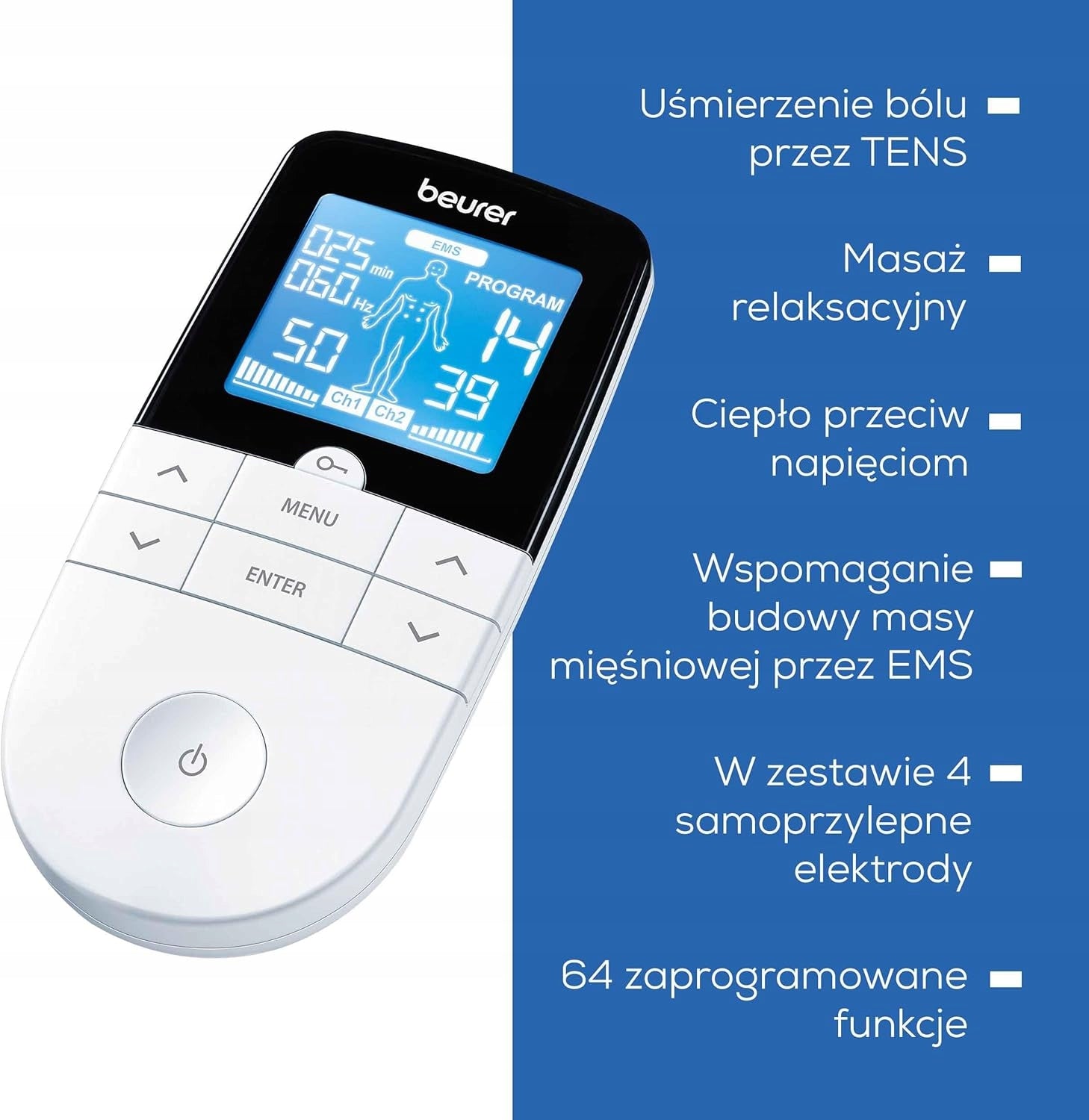 3IN1 TENS/EMS ELECTROSTIMULATOR Manufacturer code 5906663287831