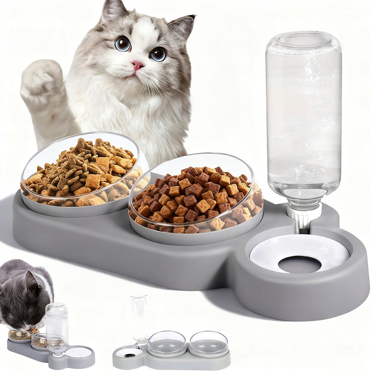 3IN1 TRIPLE DOG CAT BOWL JOINT PROTECTION 15° ANTI-VOMIT