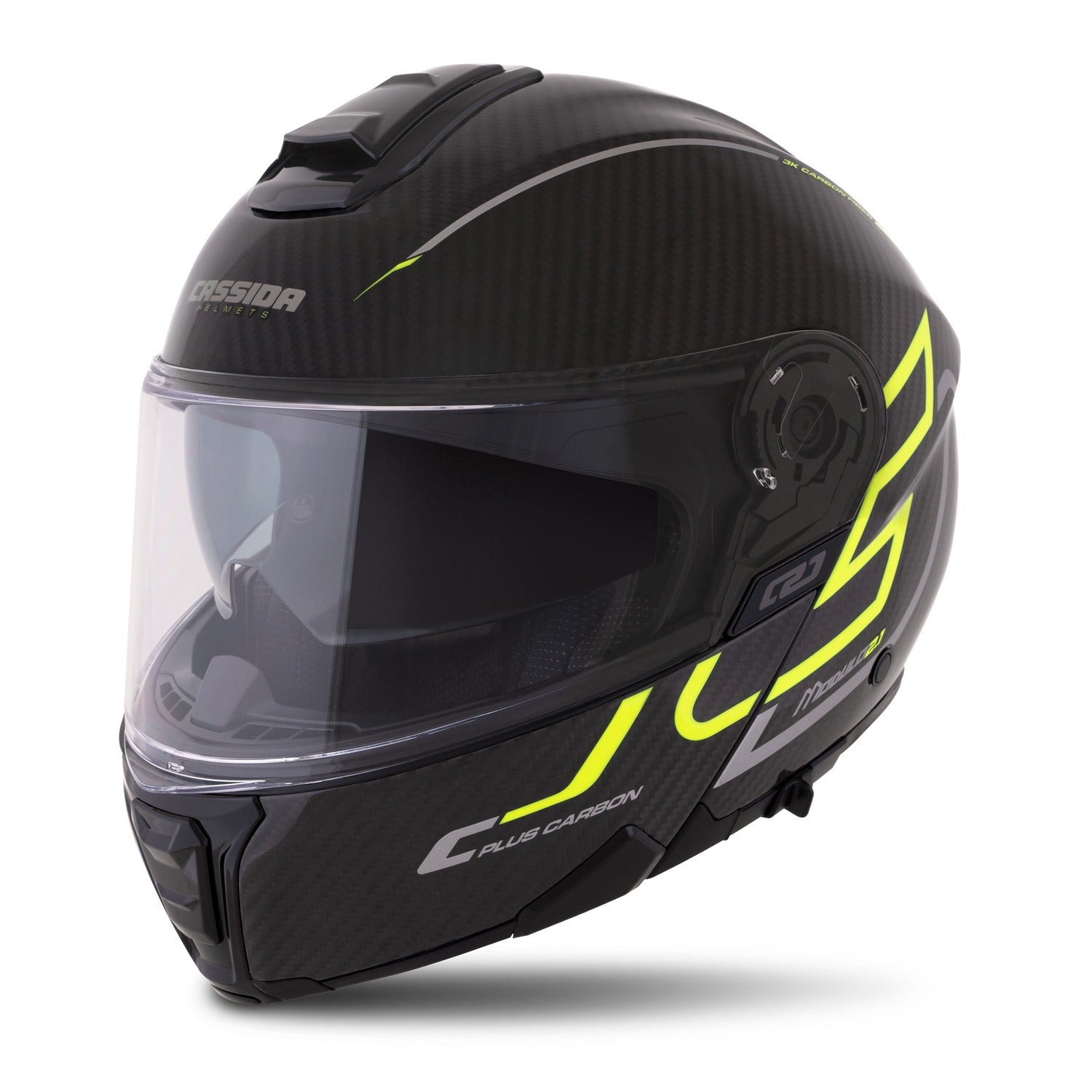 3K Carbon Cassida Motorcycle Jaw Helmet Modulo Carbon XS 53-54 Pinlock Manufacturer's catalog number M140-2006-XS Pod interkom