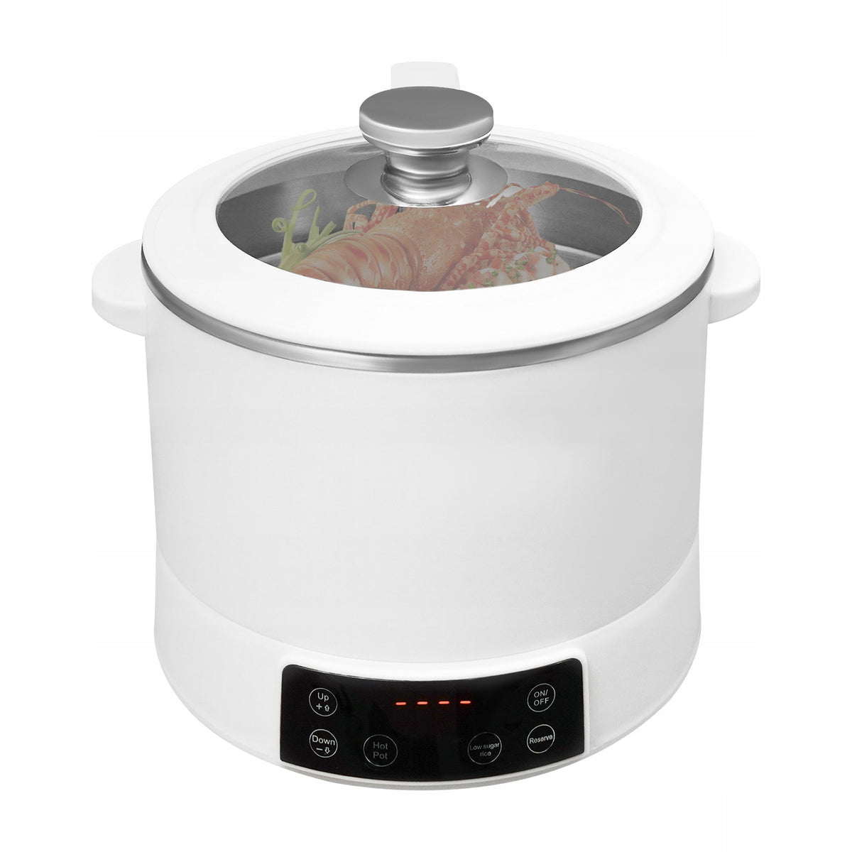 3L Low Sugar Rice Cooker, SS304 Electric Pots with Low Sugar Function, 220V