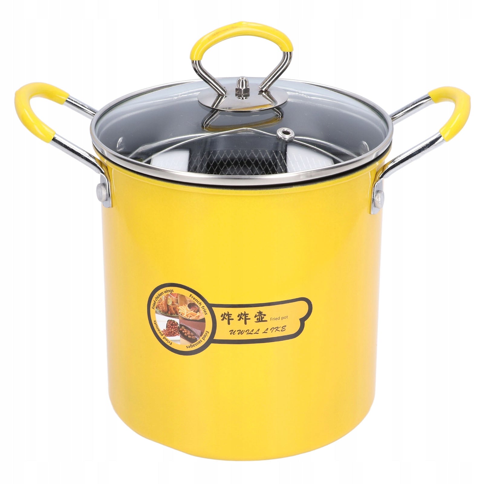 3L Mini Fryer Japanese Stainless Steel Frying Pot with