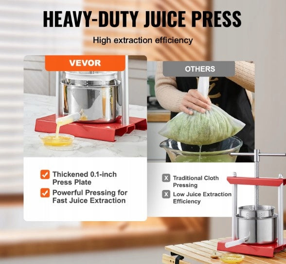 3L Stainless Steel Hand Press Juicer Manufacturer code 3L