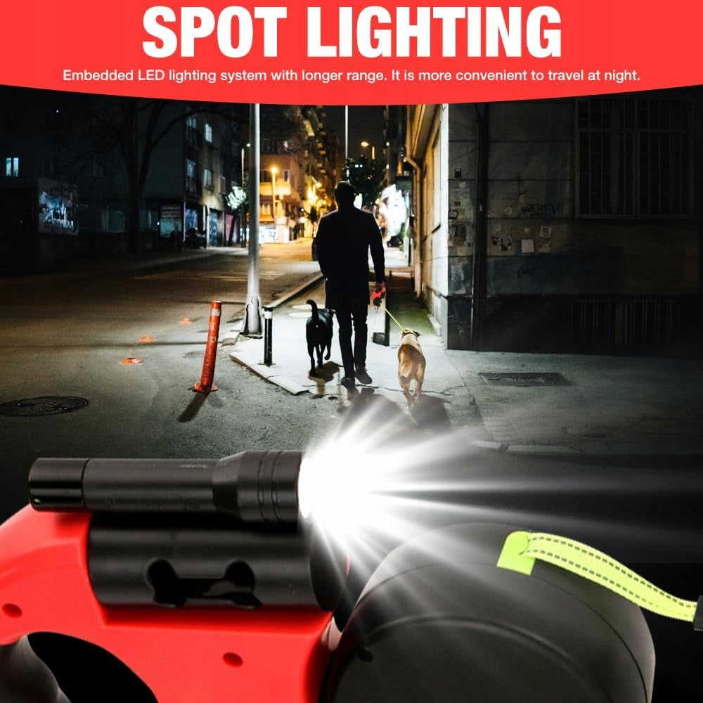 3M LED 360° TO 10KG AUTOMATIC DOUBLE LEASH Packaging status original