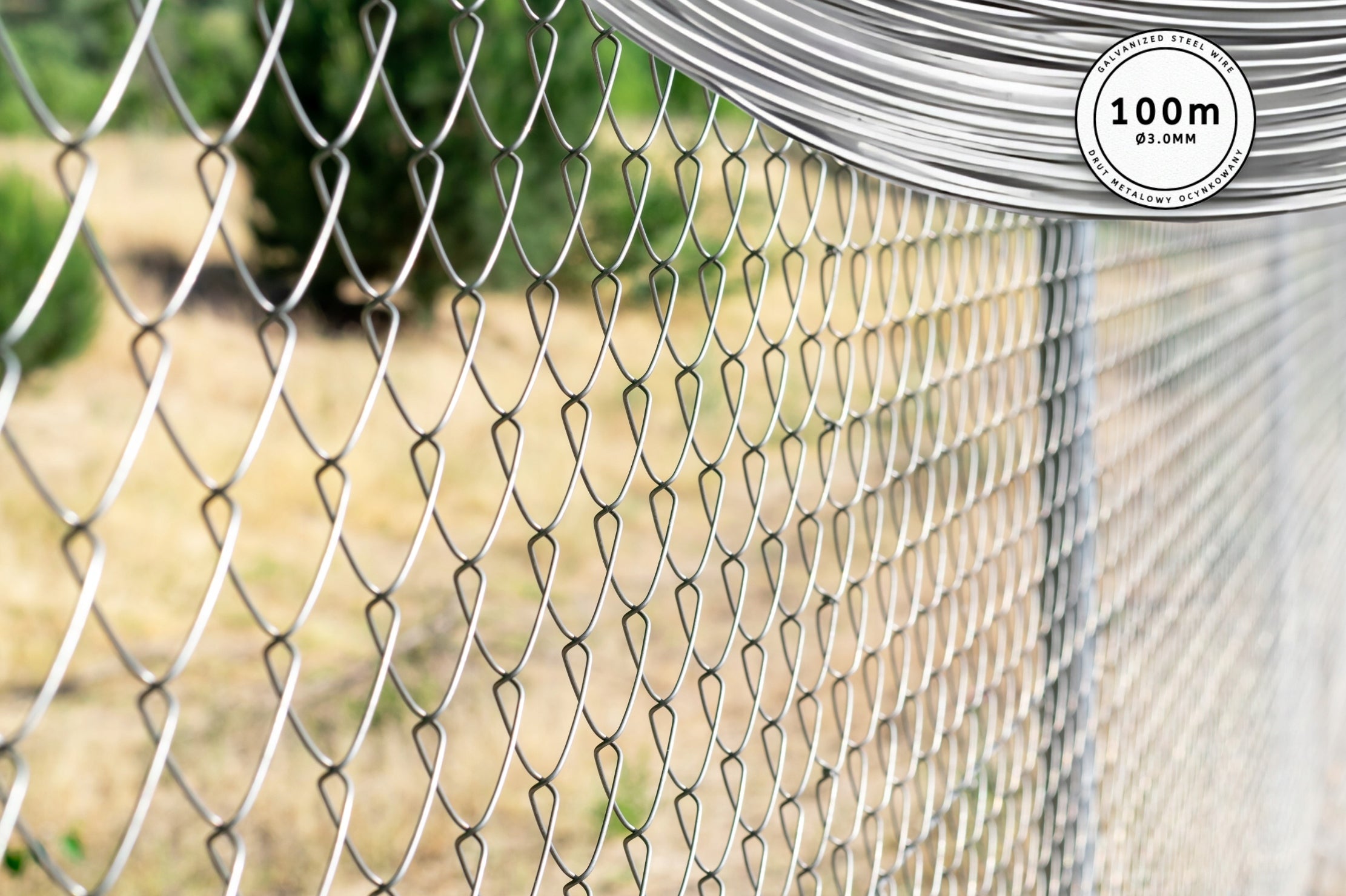 3MM GALVANIZED TENSION WIRE FOR MESH 100M STEEL STRONG FENCE Brand Thomas