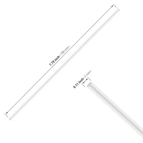 3MM ROUND ACRYLIC RODS FOR DIY ARCHITECTURAL CRAFT 100 PCS Manufacturer code SWC5908807018325