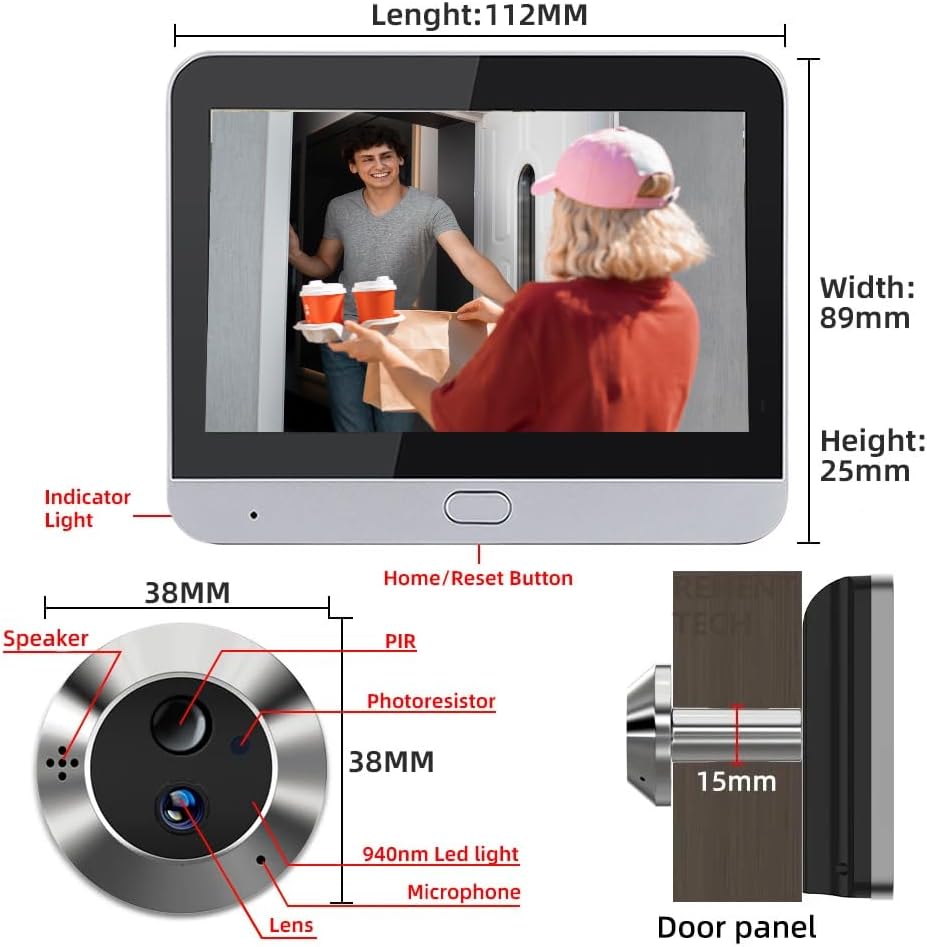 3MP 4,3'' PIR MICROSD WIFI ELECTRONIC VIEWFINDER Packaging status original