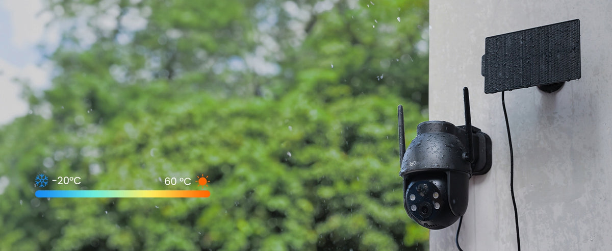 3MPX SOLAR WIFI CAMERA SMART OUTDOOR ROTATING WITH CARD MEMORY Packaging status original