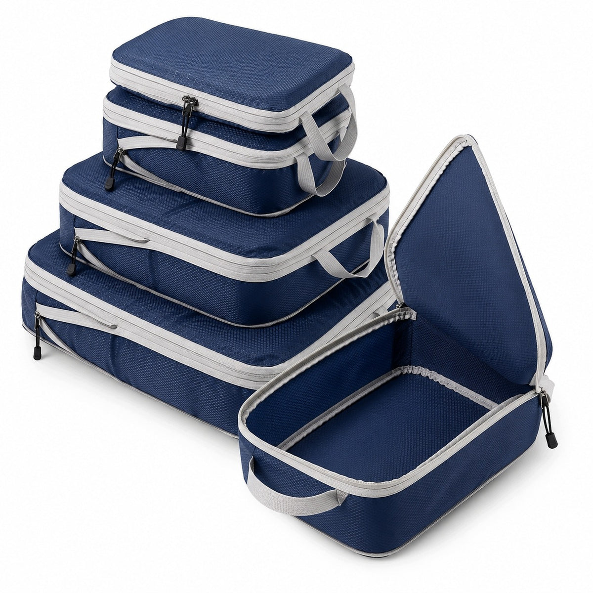 3PCS COMPRESSION TRAVEL ORGANIZER FOR SUITCASE CLOTHES PACKAGING BAG LUGGAGE