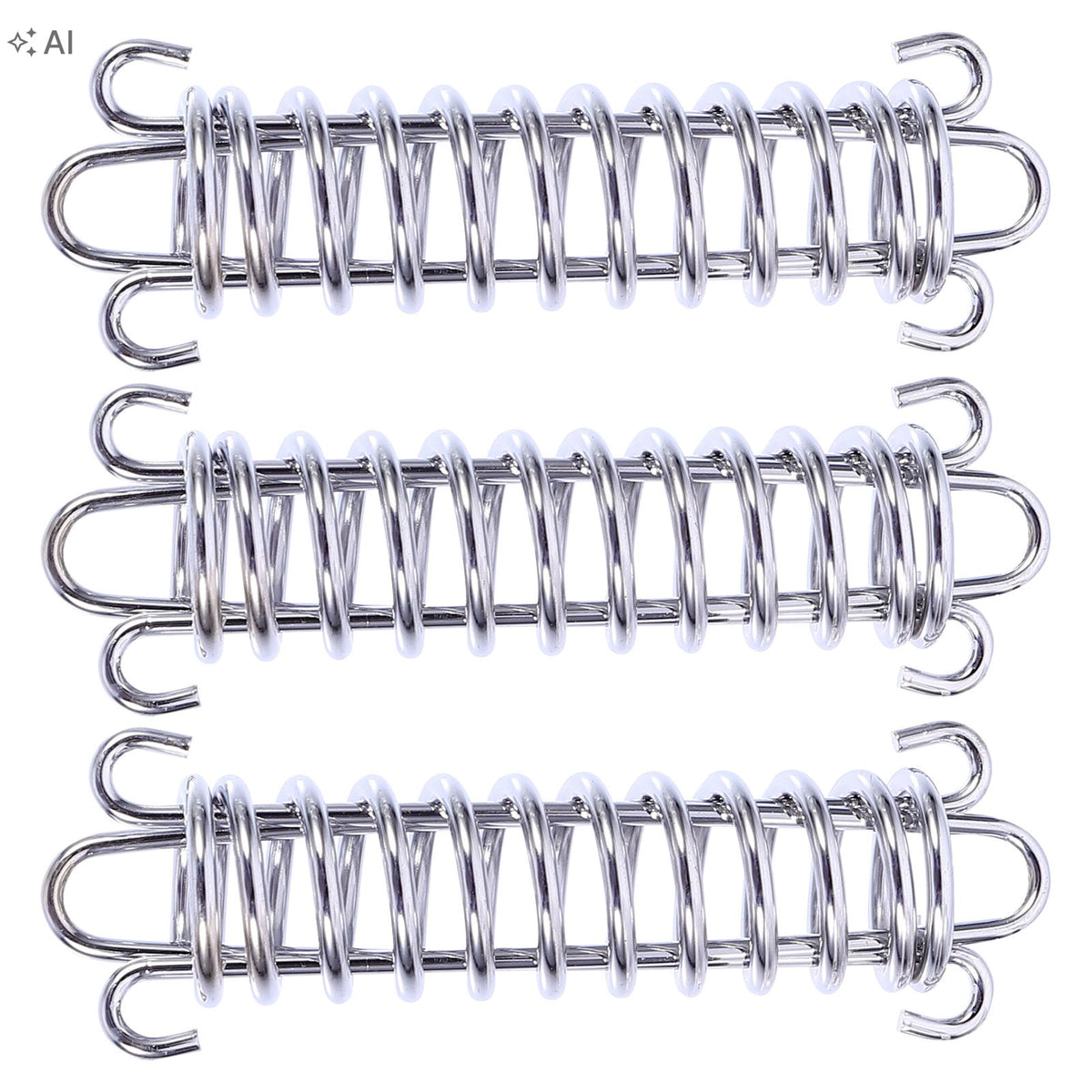 3PCS DURABLE SILVER TENT SPRING BUCKLES IDEAL FOR BEACH AND OUTDOOR Manufacturer code 10532474