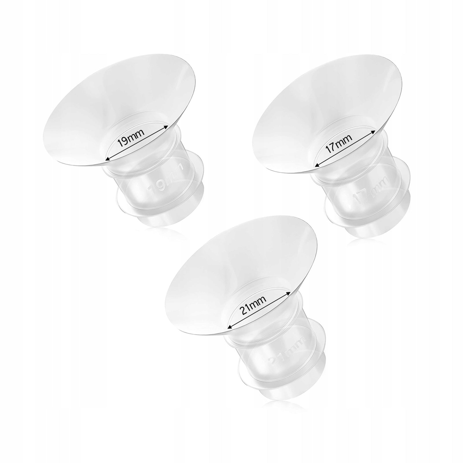 3PCS Pump Flange with Breast Milk Insert Breast Transformation C9 Medical device no
