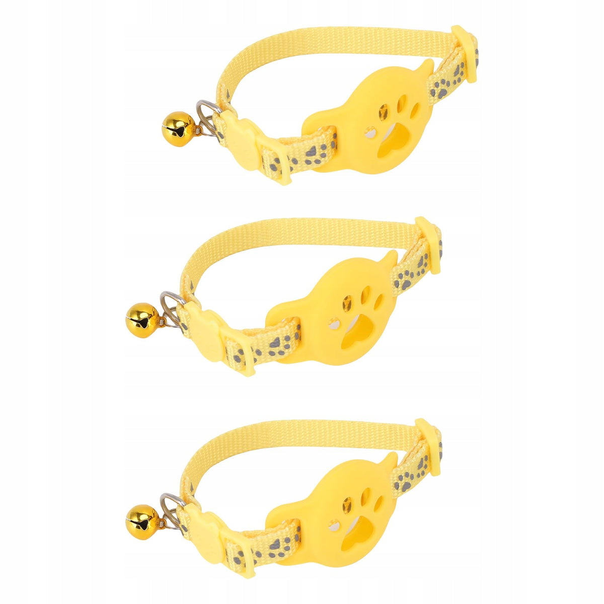 3PCS Reflective Cat Cllar Holder with Bell Anti Lost Adjustable Card C7 Brand no brand