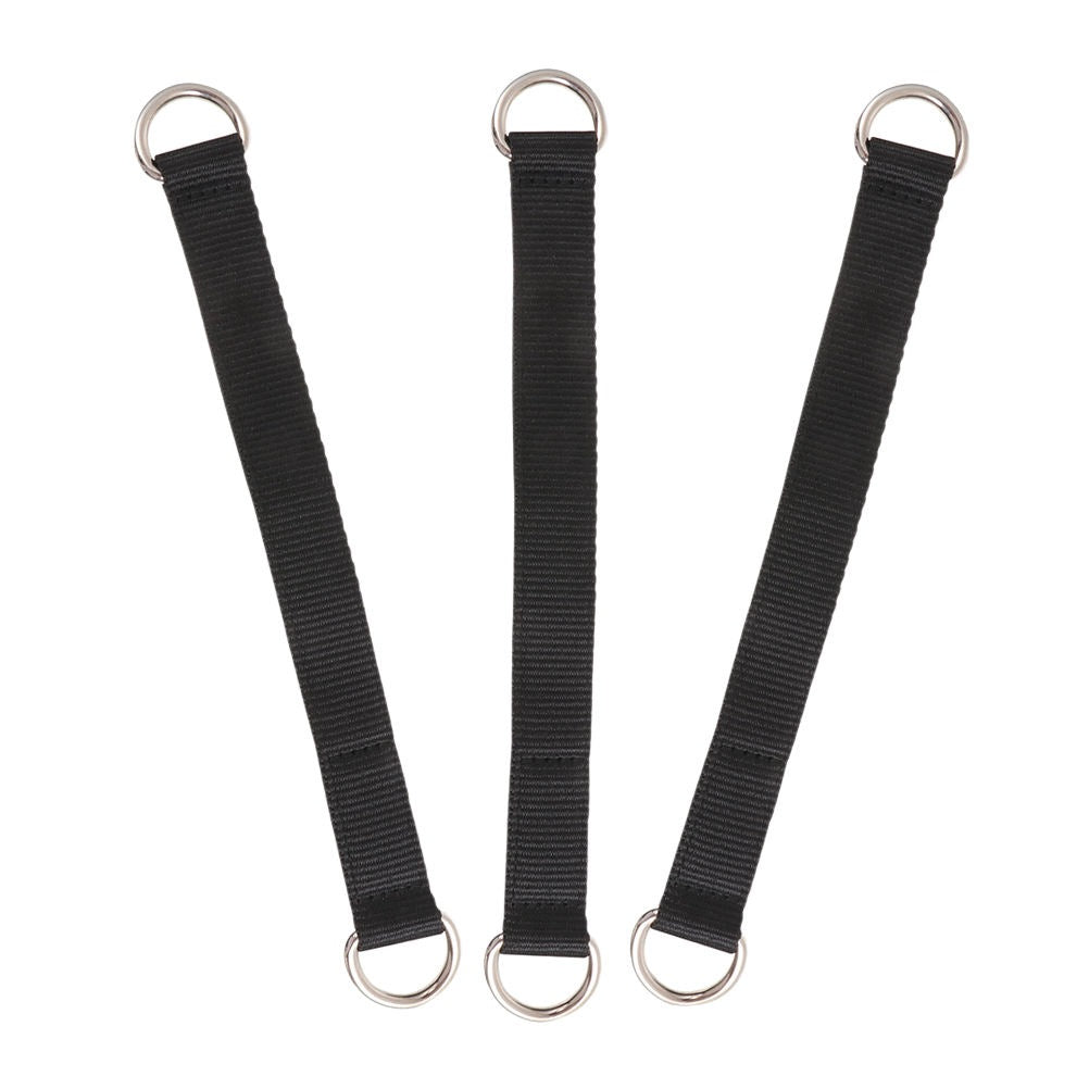 3Pcs Black Multi-Functional Fitness Hanging Straps for Pull Up Width 25 mm