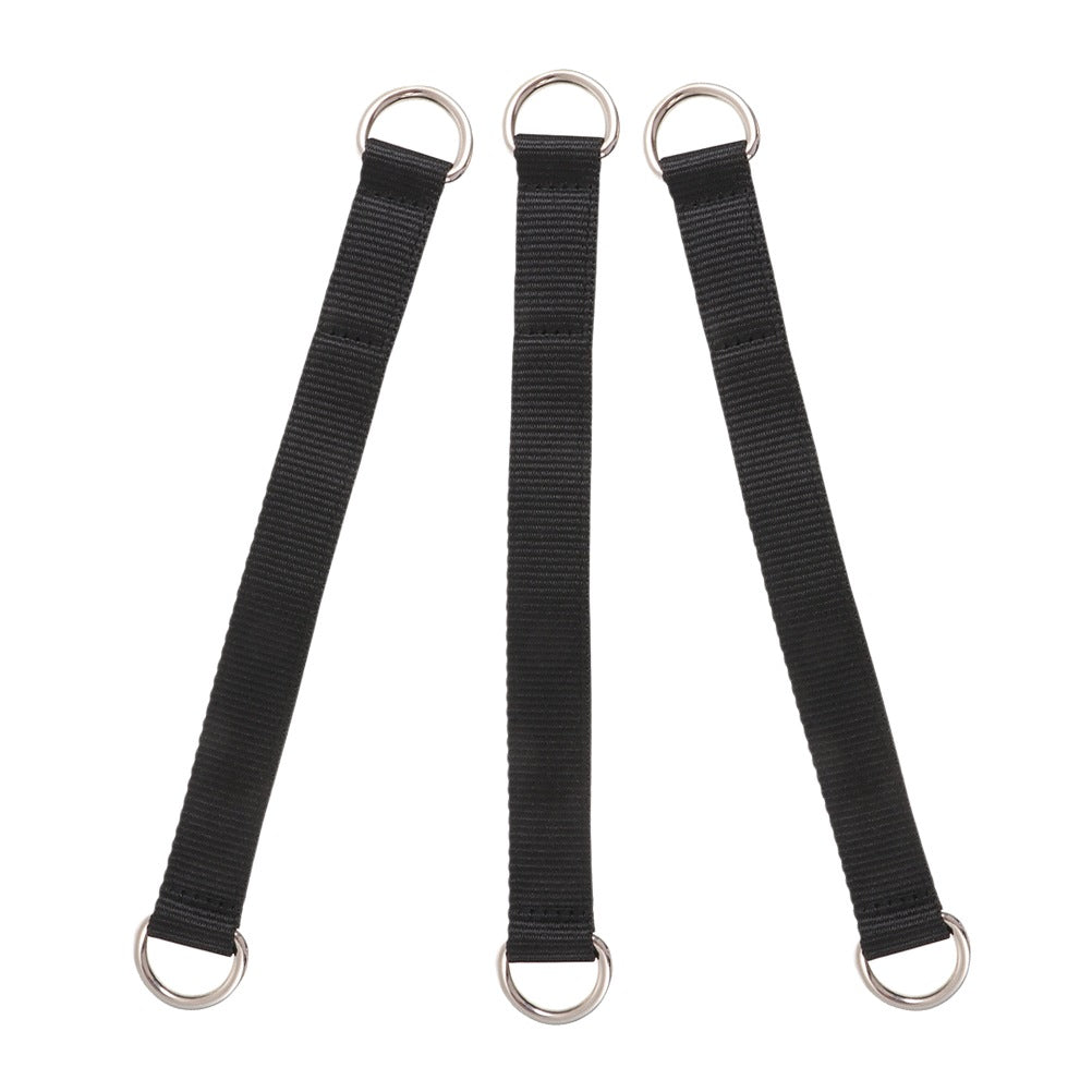3Pcs Black Multi-Functional Fitness Hanging Straps for Pull Up